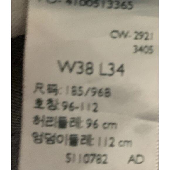 Denizen From Levi's 285 Jeans Mens 38x34 Blue Denim Cotton Stretch Relaxed Fit - Picture 10 of 10